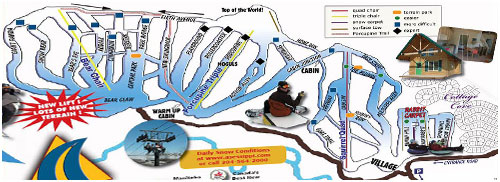 Asessippi ski trail map